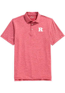 Vineyard Vines Rutgers Scarlet Knights Mens Red St. Jean Stripe Short Sleeve Fashion Polo