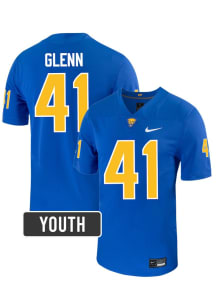 John Glenn Nike Youth Blue Pitt Panthers NIL Name And Number Football Jersey Jersey