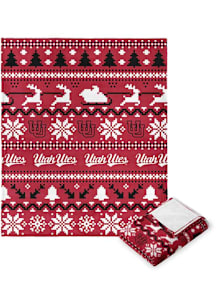 Utah Utes Silk Touch Fleece Blanket - Red