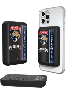 Florida Panthers 2025 Stanley Cup Champions Wireless Magnetic Power Bank Phone Charger