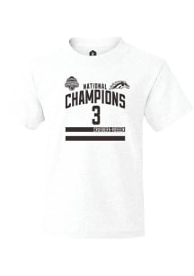 Cole Crusberg-Roseen Youth White Western Michigan Broncos NIL 2025 National Champions Shirzee Shor..