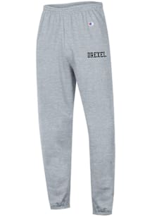 Champion Drexel Dragons Mens Grey Banded Sweatpants