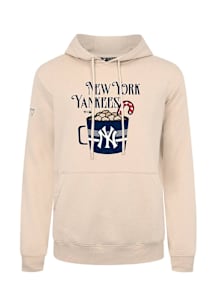 Levelwear New York Yankees Mens Tan Podium Mellow Long Sleeve Hoodie