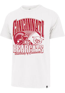 Cincinnati Bearcats White 47 Monochrome Football Franklin Short Sleeve Fashion T Shirt