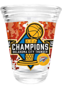Oklahoma City Thunder 2025 NBA Finals Champions 2oz Party Shot Glass