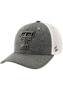 Zephyr Texas Tech Red Raiders Mens Grey Sugarloaf Flex Hat