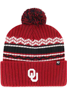 47 Oklahoma Sooners Crimson Polar Vortex Cuff Youth Knit Hat