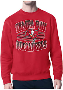 Starter Tampa Bay Buccaneers Mens Red Team Grit Long Sleeve Crew Sweatshirt