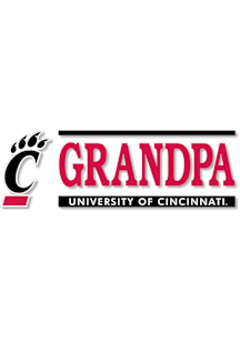 Cincinnati Bearcats 6x2 Grandpa Auto Decal - Red