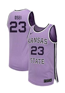 Stephen Osei  Nike K-State Wildcats Lavender NIL Name And Number Jersey