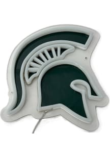 Green Michigan State Spartans Logo Neon Sign