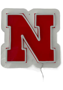 Red Nebraska Cornhuskers Logo Neon Sign