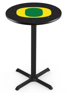 Black Oregon Ducks Cross Base Pub Table