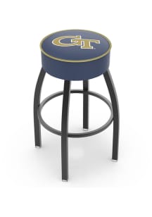 Black Pitt Panthers Double-Ring Swivel with Back Pub Stool