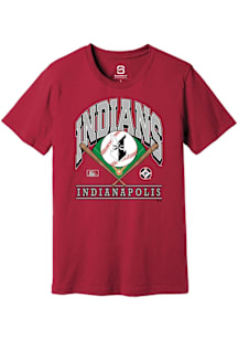 Summit Sportswear Indianapolis Indians Cardinal Homefield Short Sleeve Fashion T Shirt