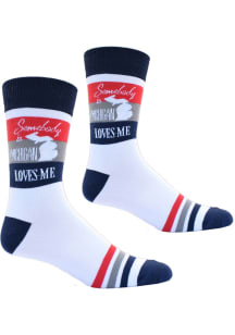 Michigan Somebody Loves Me Mens Crew Socks