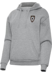 Antigua Orange County SC Womens Grey Victory Hooded Sweatshirt