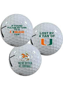 Miami Hurricanes Funny team logo Golf Balls