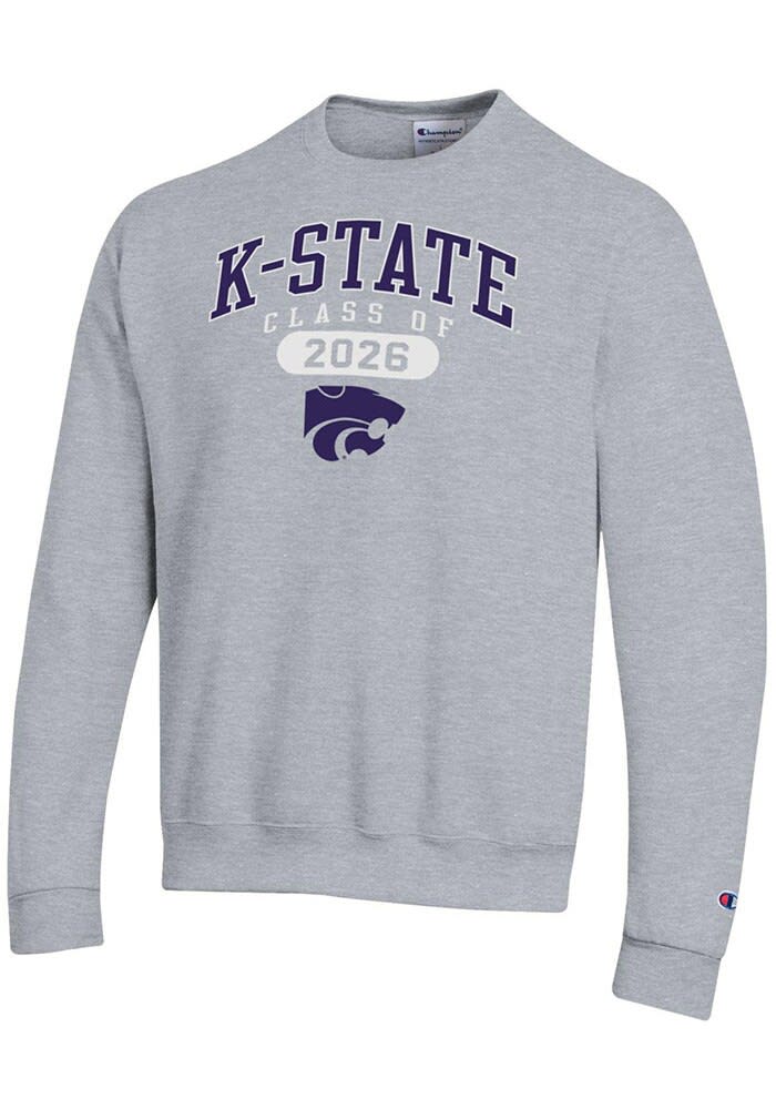 Champion K-State Wildcats Mens GREY HEATHER Class of 2026