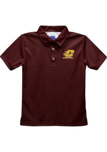 Vive La Fete Central Michigan Chippewas Youth Maroon Team Short Sleeve Polo Shirt