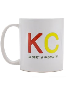 Kansas City Coordinates Ceramic Mug - White