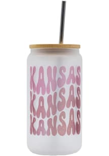 Kansas Frosted Pint Glass - Purple