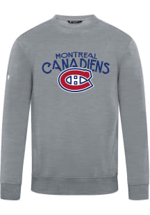 Levelwear Montreal Canadiens Mens Grey Zane Mission Long Sleeve Crew Sweatshirt