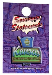 Kansas Souvenir Lapel Pin