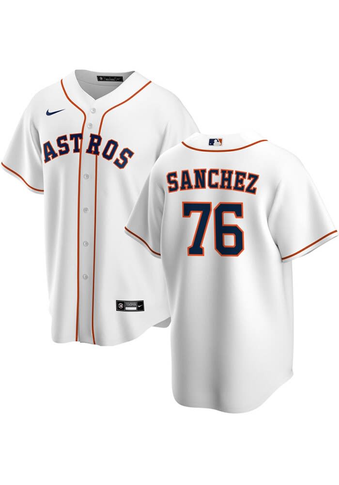 Jesus Sanchez Houston Astros Mens Replica White Home Jersey - 70755895