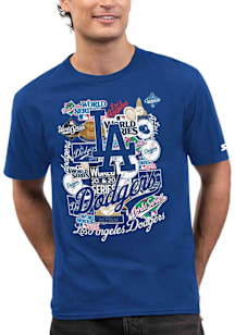 Starter Los Angeles Dodgers Blue World Series Prime Time Short Sleeve Fashion T Shirt