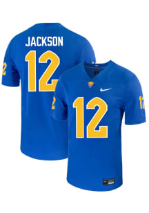 Beau Jackson Nike Mens Blue Pitt Panthers NIL Name And Number Football Jersey