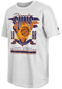 New Era Phoenix Suns White Sport Class Short Sleeve T Shirt