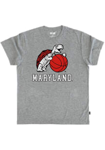 Dark Grey Maryland Terrapins Vintage Basketball Short Sleeve Fashion T Shirt