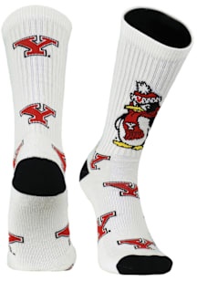 Youngstown State Penguins Super mascot crew Mens Crew Socks