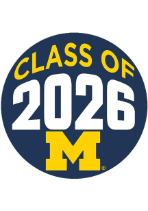 Navy Blue Michigan Wolverines 3&quot; Class of 2026 Button