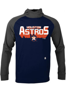 Levelwear Houston Astros Mens Navy Blue Uproar Retro 3D Long Sleeve Hoodie