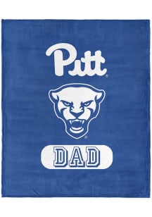 Pitt Panthers Dad Silk Touch Fleece Blanket - Navy Blue