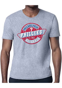 Starter Philadelphia Phillies Grey Route 66 Short Sleeve T Shirt