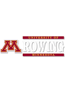 Minnesota Golden Gophers 6x2 Rowing Auto Decal - Maroon