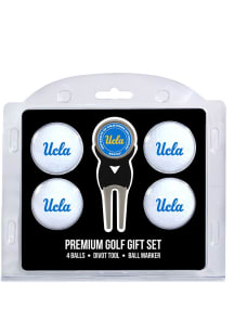 White UCLA Bruins Divot Tool 4 Pack Golf Gift Set