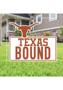 Texas Longhorns School Bound Yard Sign - White