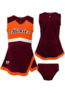Virginia Tech Hokies Baby Maroon Captain Jumper Sets Cheer Dress