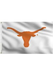 Texas Longhorns 3x5 White Grommet White Silk Screen Grommet Flag