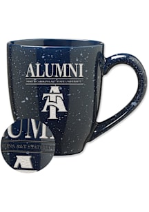 North Carolina A&T State University Alumni 16oz Speckle Ceramic Mug - Blue