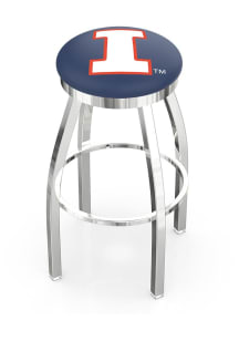 Illinois Fighting Illini Chrome Pub Stool