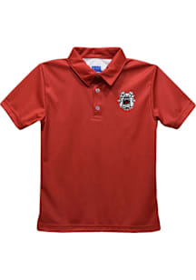 Vive La Fete Fresno State Bulldogs Youth Cardinal Team Short Sleeve Polo Shirt