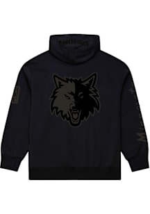 Mitchell and Ness Minnesota Timberwolves Mens Black Phantom Fashion Hood