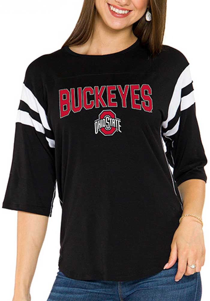 Ohio State Buckeyes Womens Black Abigail LS Tee