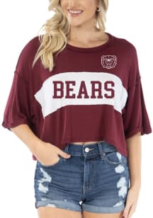 Flying Colors Missouri State Bears Womens Maroon Morgan Short Sleeve T-Shirt