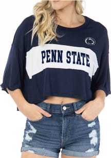 Flying Colors Penn State Nittany Lions Womens Navy Blue Morgan Short Sleeve T-Shirt